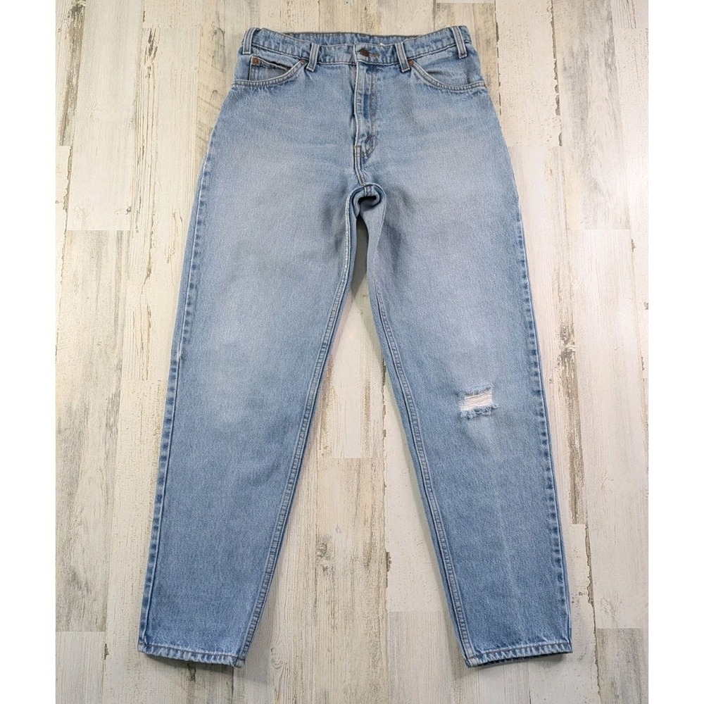 Vintage Levis 560 Jeans Mens 31x31 Orange Tab Distressed Relaxed Taper Blue 90s